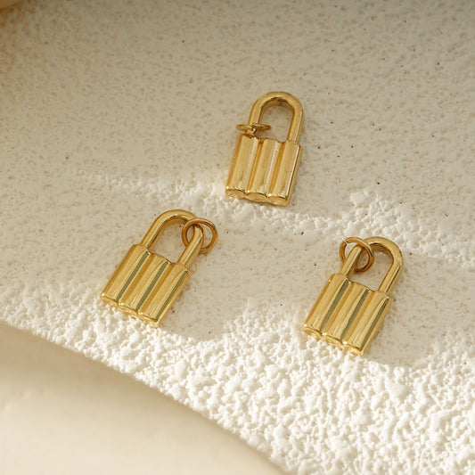 Lot de 3 Pendentifs Cadenas Doré