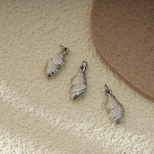 Lot de 3 Pendentifs Coquillage Argenté