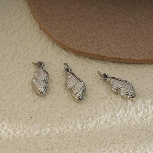 Lot de 3 Pendentifs Coquillage Argenté