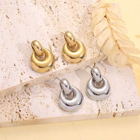 Boucles d'oreilles rondes