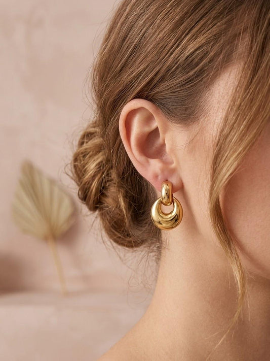 Boucles d'oreilles rondes