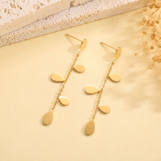 Boucles pendantes gouttes en chute