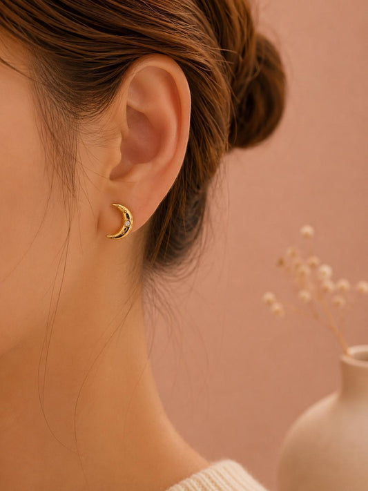 Puces lune avec zirconium