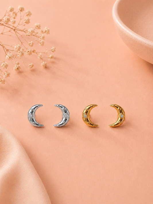 Puces lune avec zirconium