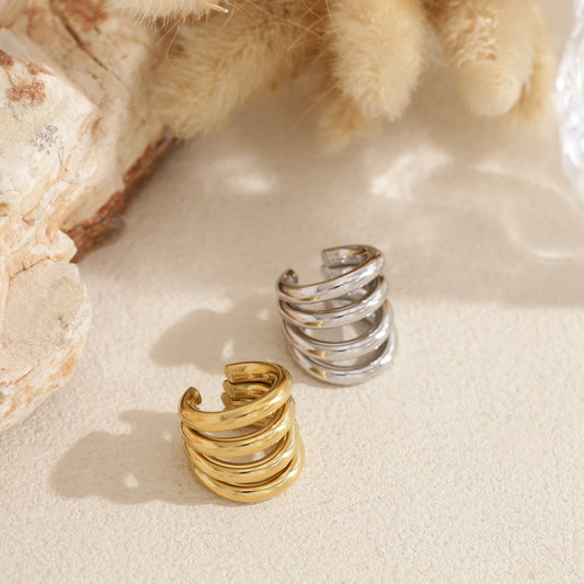 Bague d'oreille multi-anneaux
