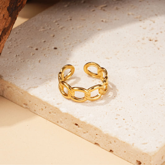 Bague maille gourmette