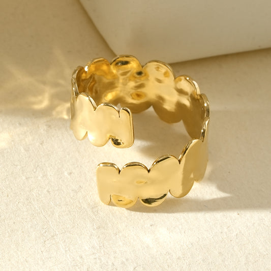Bague vagues ondulées