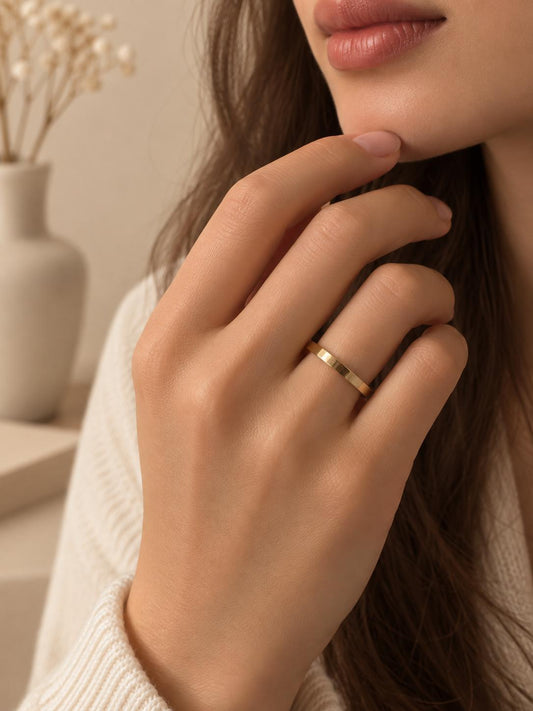 Bague anneau simple 2mm