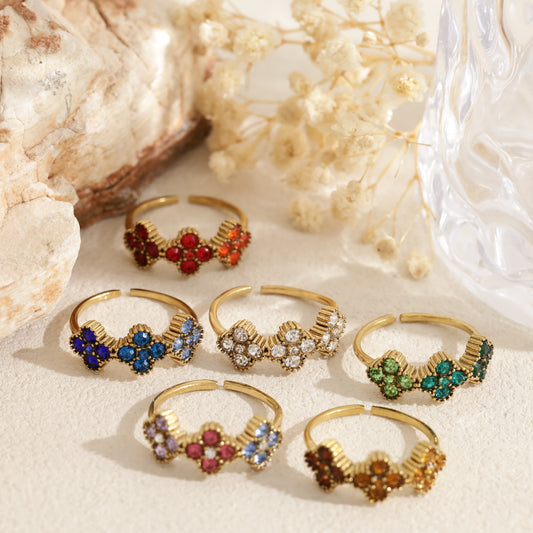 Bague chance multicolore