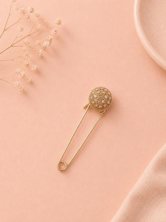 Épingle bijou boule pavée