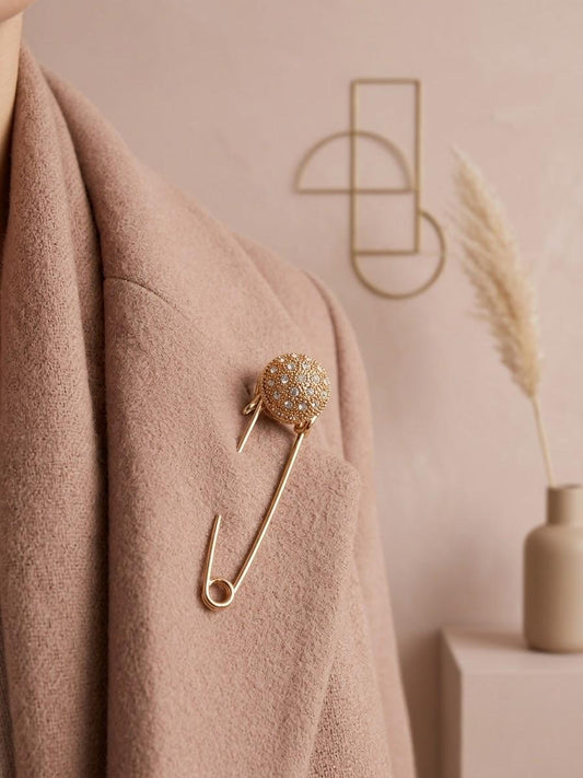 Épingle bijou boule pavée