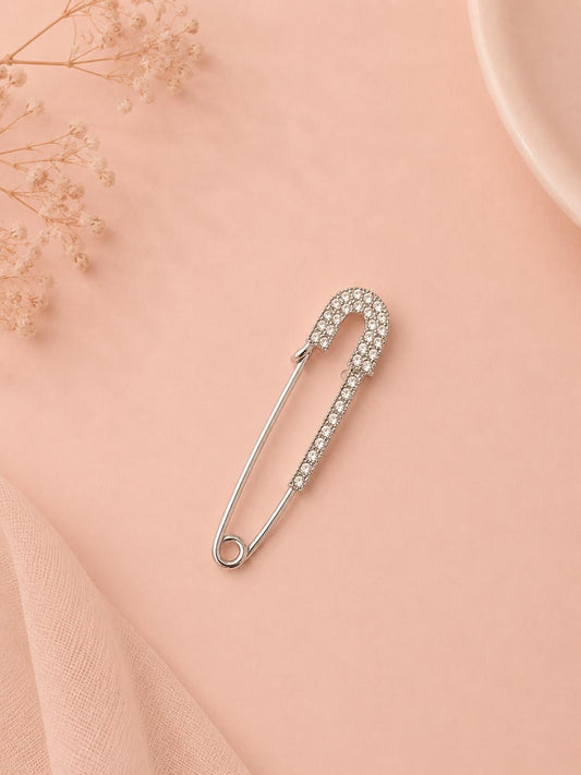 Broche épingle à nourrice pavée