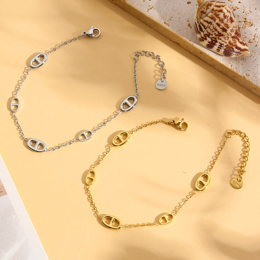Bracelet chaîne maillon marine