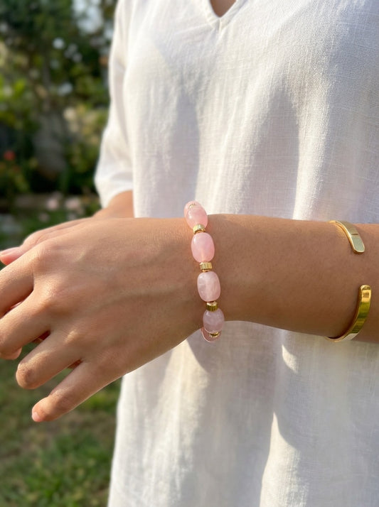 Bracelet élastique doré