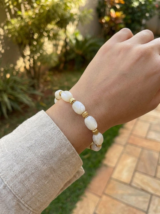 Bracelet élastique doré