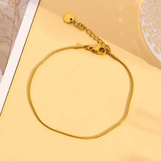 Bracelet chaîne serpent minimaliste