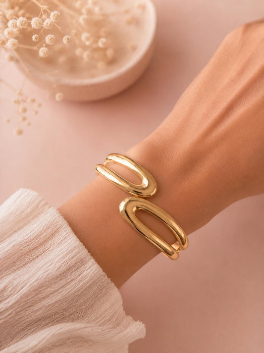 Bracelet jonc ouvrable devant