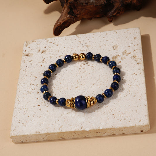 Bracelet élastique à pierres naturelles