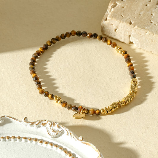 Bracelet pierre naturelle facettée