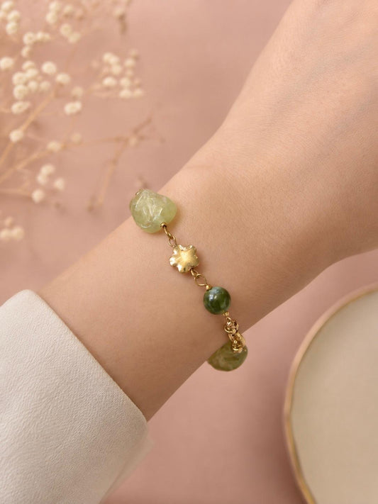 Bracelet chaine et boules de résine