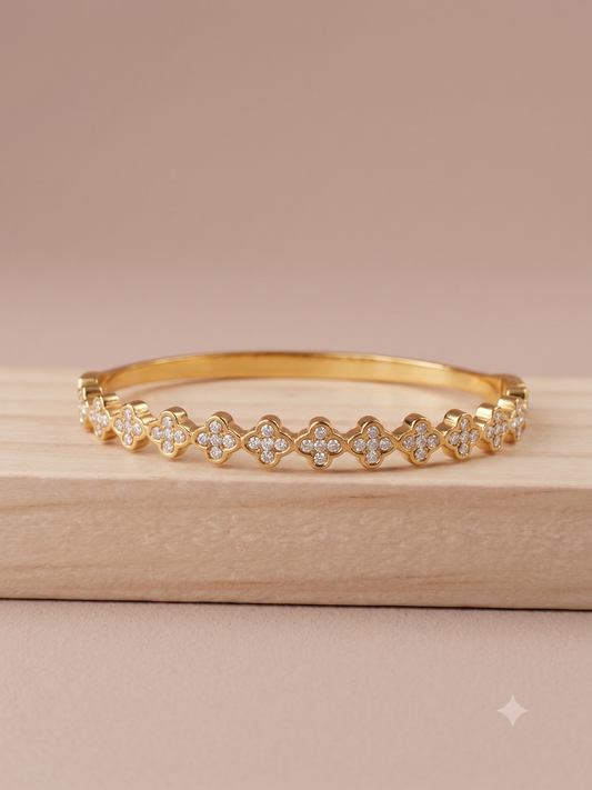 Bracelet jonc ouvrable chance multicolore