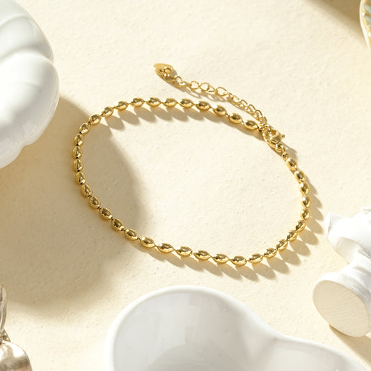 Chaîne de cheville à perles en billes