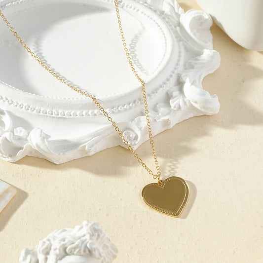 Collier pendentif cœur à graver