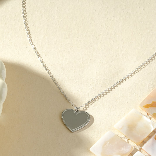Collier pendentif cœur à graver