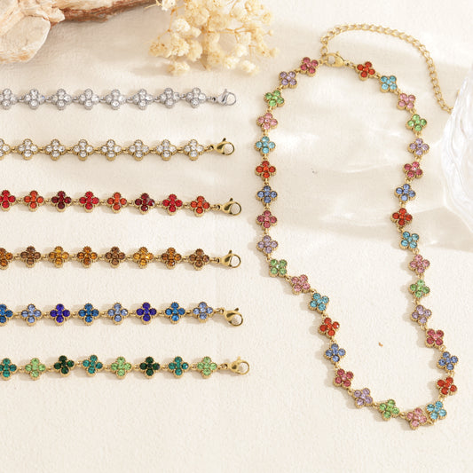 Collier chance multicolore