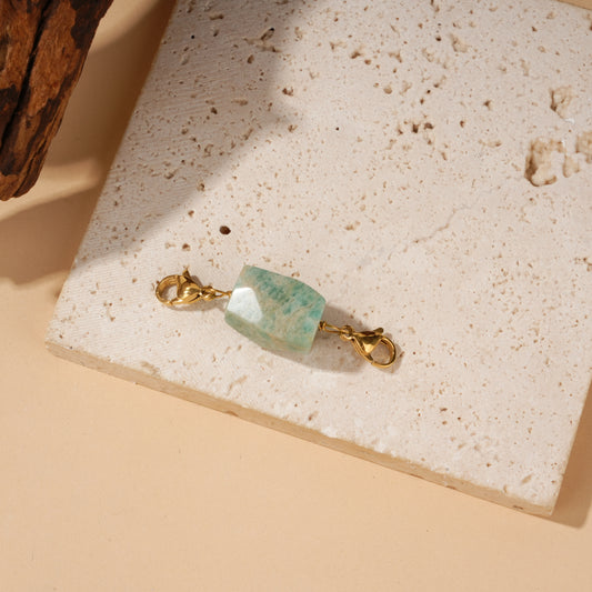 Pendentif pierre naturelle avec fermoirs