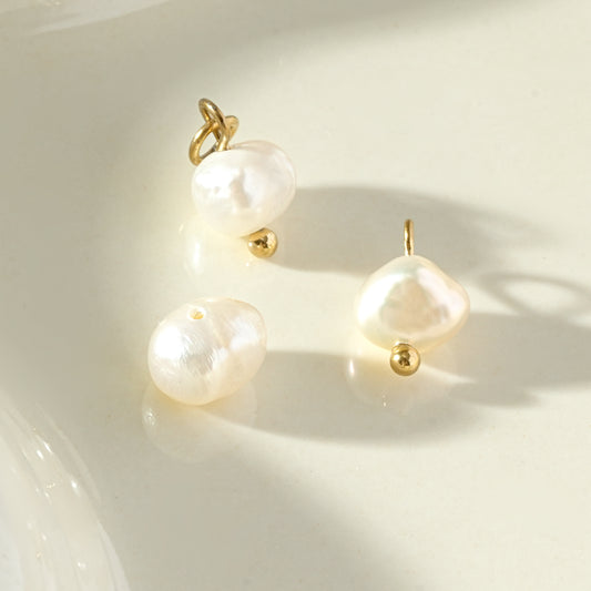 Lot de 3 pendentifs perles irrégulières