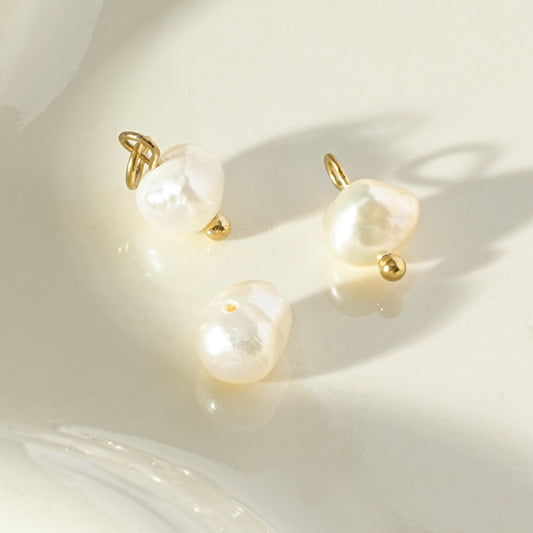 Lot de 3 pendentifs perles irrégulières