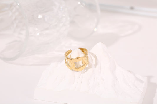 Bague Dorée Gros Maillons