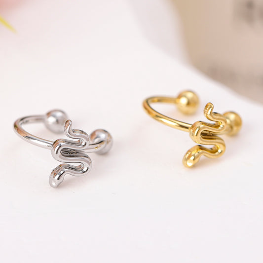 Earcuff bague d'oreille motif mini serpent