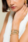 Bracelets multiples vert fleurs