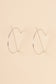 Golden barred hoop earrings