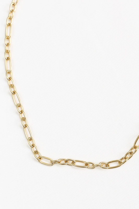 Collier dorée chaîne maillons pour breloques