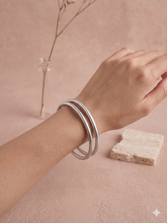 Lot de 2 bracelets imitation joncs bouddhistes