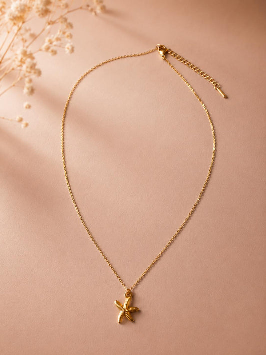 Collier pendentif étoile de mer