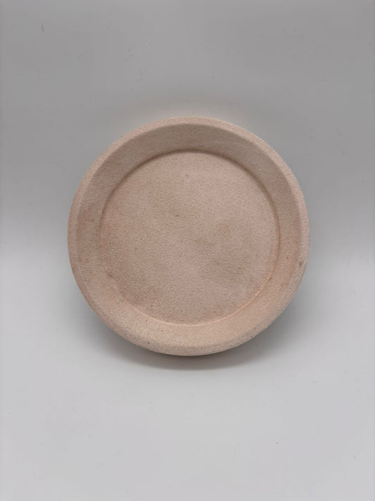 Présentoir plateau rond beige
