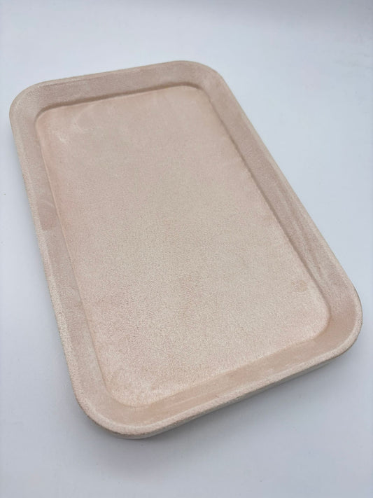 Présentoir plateau rectangle beige