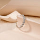 Golden rhinestone ring