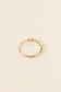 Golden rhinestone ring