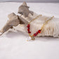 Necklace with colored stone