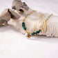 Necklace with colored stone
