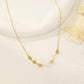 Collier losange et perles de couleur
