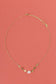 Collier losange et perles de couleur