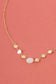 Collier losange et perles de couleur