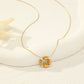 Necklace with square pendant