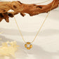 Necklace with square pendant